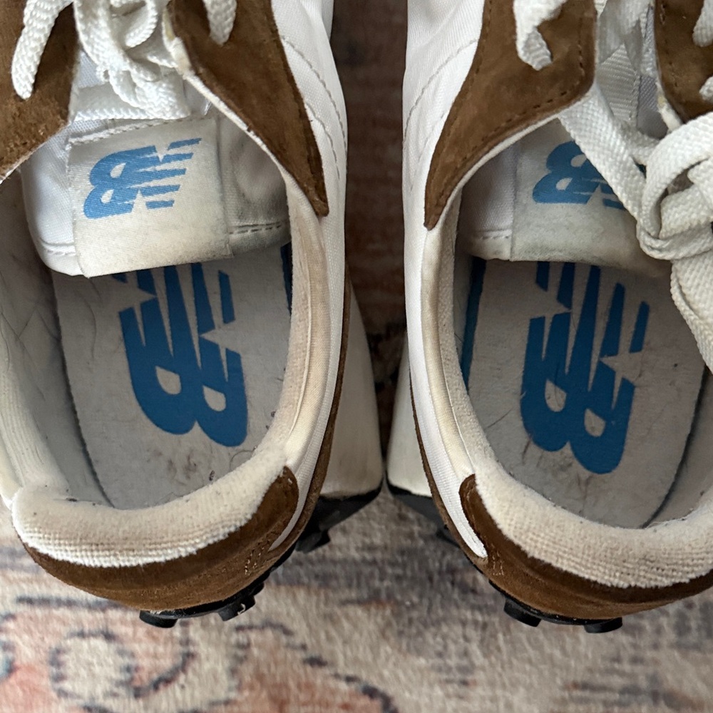 New Balance Brown White Retro Runner Sneakers - Picture 6 of 10